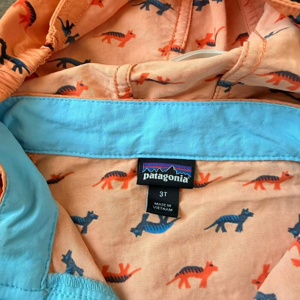 3T Patagonia Baby Baggies Jacket Toddler Tamar Tiger print - Picture 4 of 4